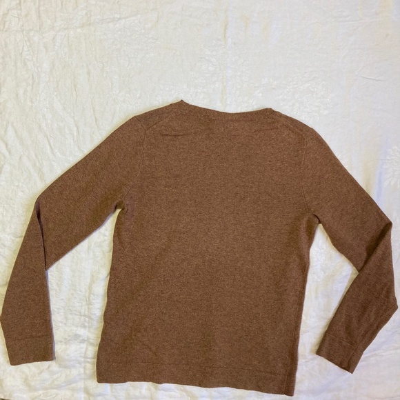 J Crew Women's Camel Teddie Sweater Cotton-Wool Blend Crewneck Pullover Size S - Picture 3 of 12